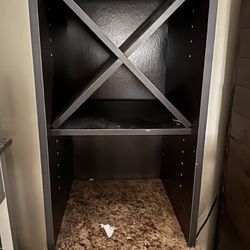Deep Brown Wine Bar Cabinet