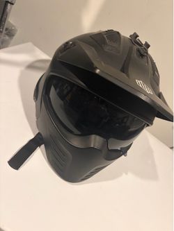 ILM-726X Motorcycle Helmet – Matte Black (Size M)
