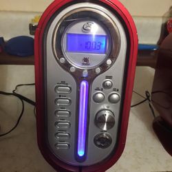 Red/silver Am,fm Cd Music System