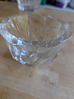Small round glass bowl