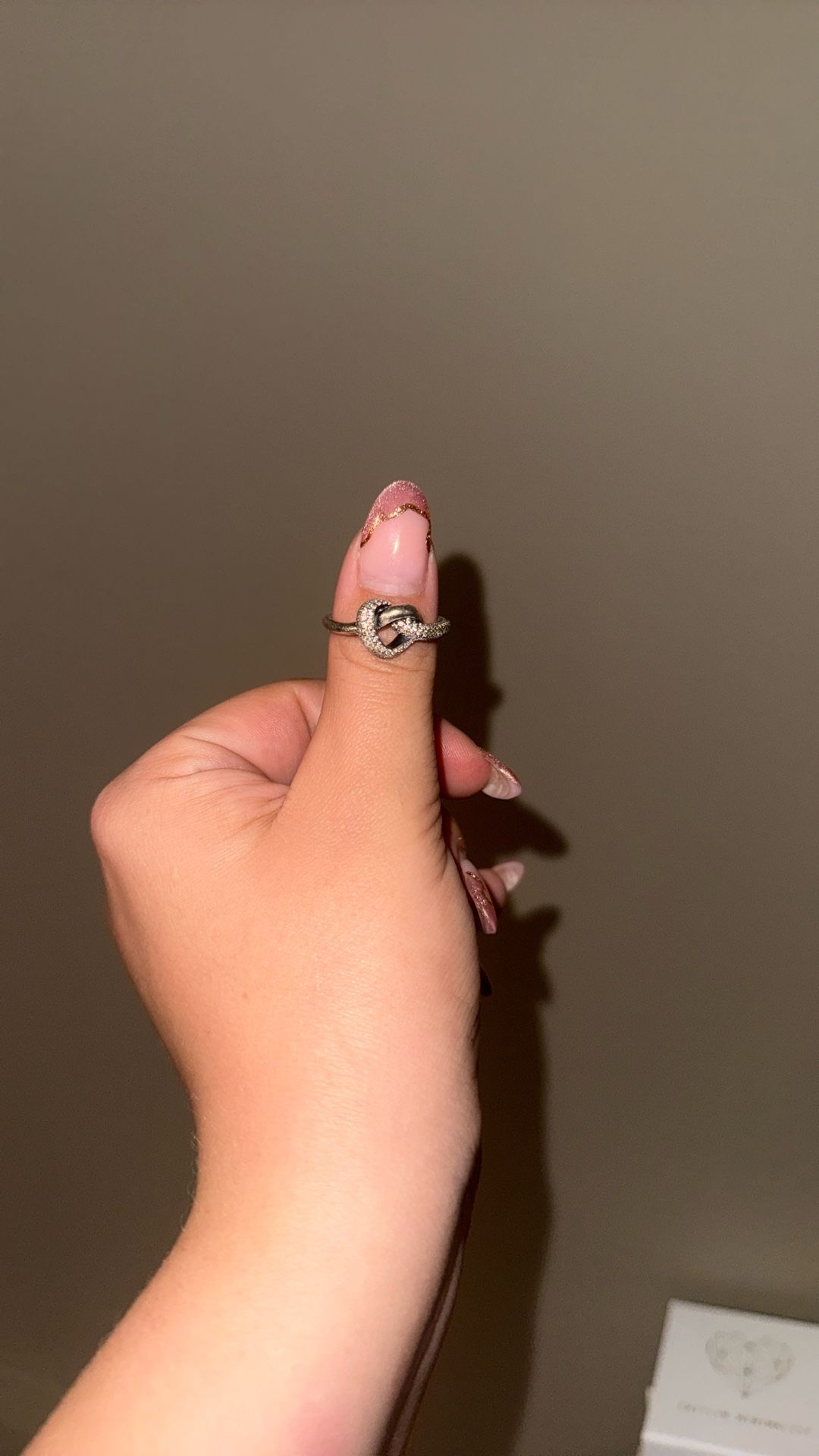 Pandora Heart Knot Ring