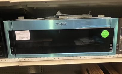 Whirlpool 30" 1.1 Cu Ft Low Profile Over-the-Range Microwave W/ Built-in Venting Hood