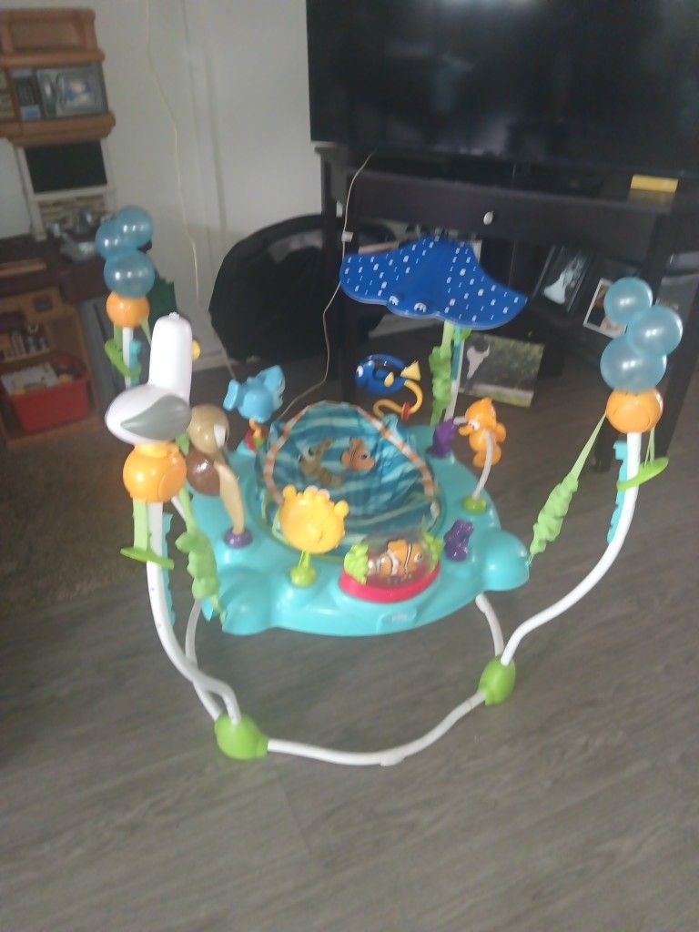 Disney Finding Nemo Baby Jumper Great Condition With Five Height Adjustments