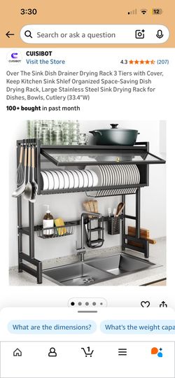 Over The Sink Drying Rack 