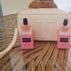 Valentino Women's 5ml  Mini Perfume Set + Pouch