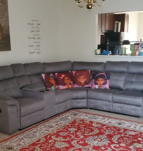 De Assembled Grey Sectional 200