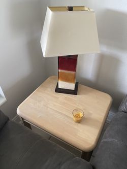 side tables and lamps set