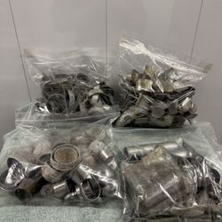 Heavy Duty Fence Hardware Lot – Industrial Clamps, Caps, Lock 