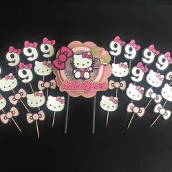 Hello Kitty Cake or Cupcake Topper