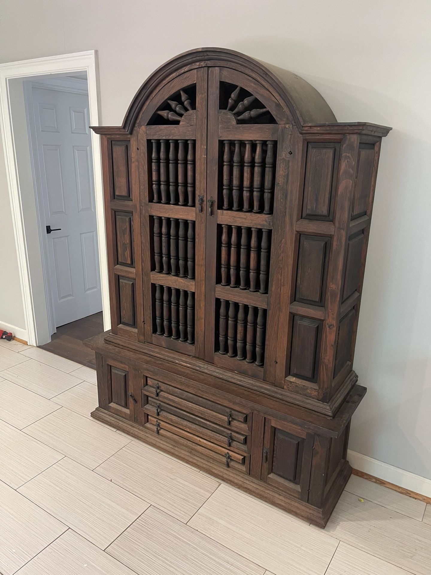 Dark Pine Armoire
