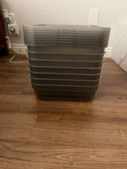 6.5 quart storage with lid (qty 7)