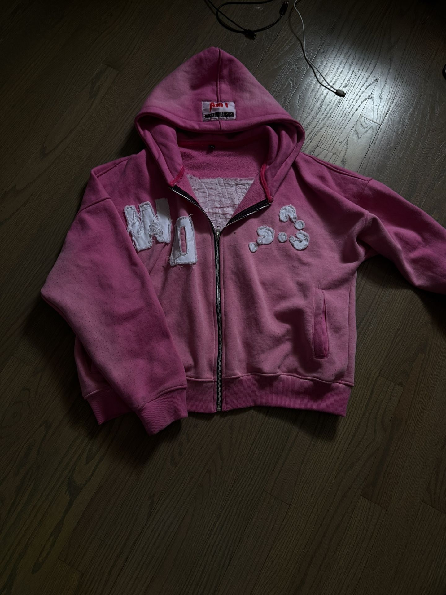 Pink Graphic Zip Up