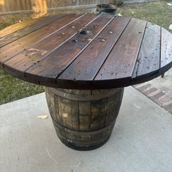 Counter Height Barrel Table