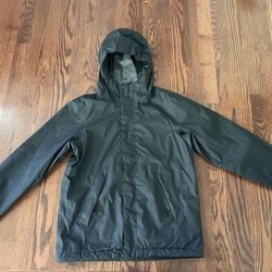 The North Face Boys Size Medium 10/12 Black DryVent Rain Jacket