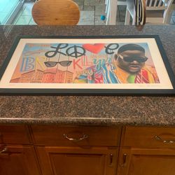 Rare signed JOHN WESTBAY 2021 18/100 limited prints of rapper BIG
