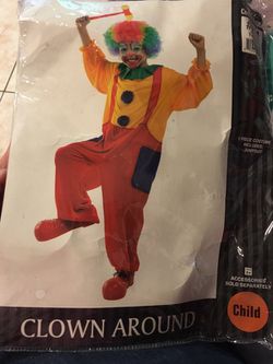 Clown child costume