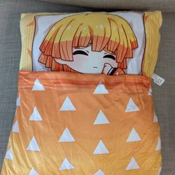 Cute Kawaii Demon Slayer Zenitsu Pillow