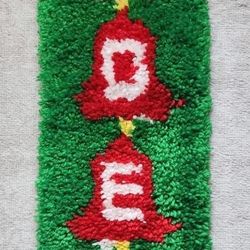 Vintage Noel Latch Hook Wall Art Decor