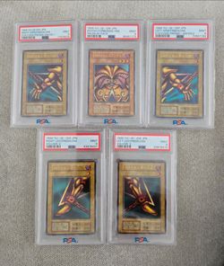 Yugioh Exodia the Forbidden One Set PSA 9 Japanese Series 1 First Edition