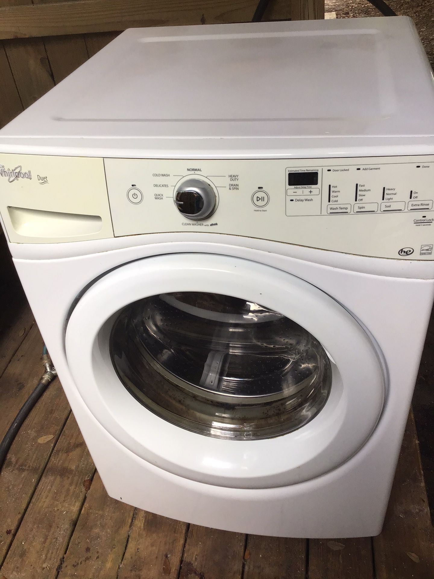 Whirlpool duet front load washer washing machine stackable