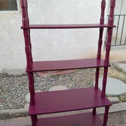 Beautiful Wine Color Shelves Vintage 