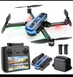 GPS Drone with 4K Camera for Adults, Remote Control with HD Screen, 2 Long-Life 