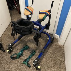 Gait Trainer - Rifton Pacer Size Small Gait Trainer With Accessories 