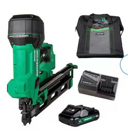 Metabo HPT Multi-Volt 3-1/2-in 21 -Degree Cordless Roundhead Framing Nailer (Battery Included and