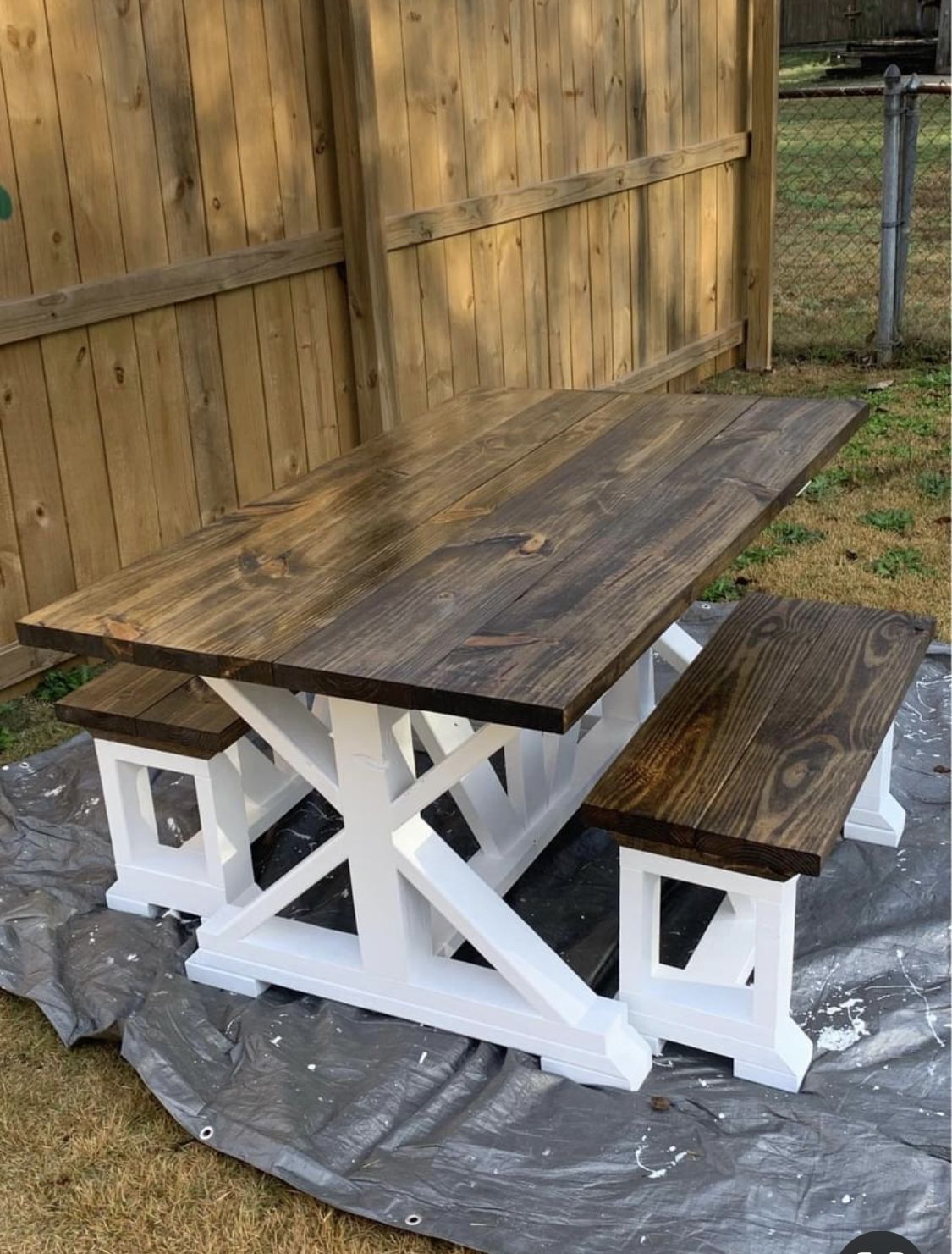Custom Built By Me Farmhouse Dining Table