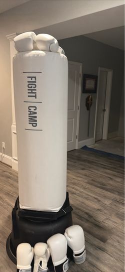 FightCamp Freestanding Punching Bag + Family Glove Bundle (6 Pairs!)