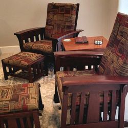 Handmade Made Solid Wood Amish Chairs
