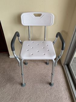 Like New - Shower Bench With Arms And Back