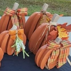 Wooden Pumpkins