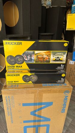 Kicker 6-1/2” Coaxial Speakers 