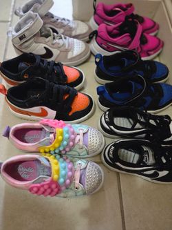 6 pairs of Size 13 shoes, used