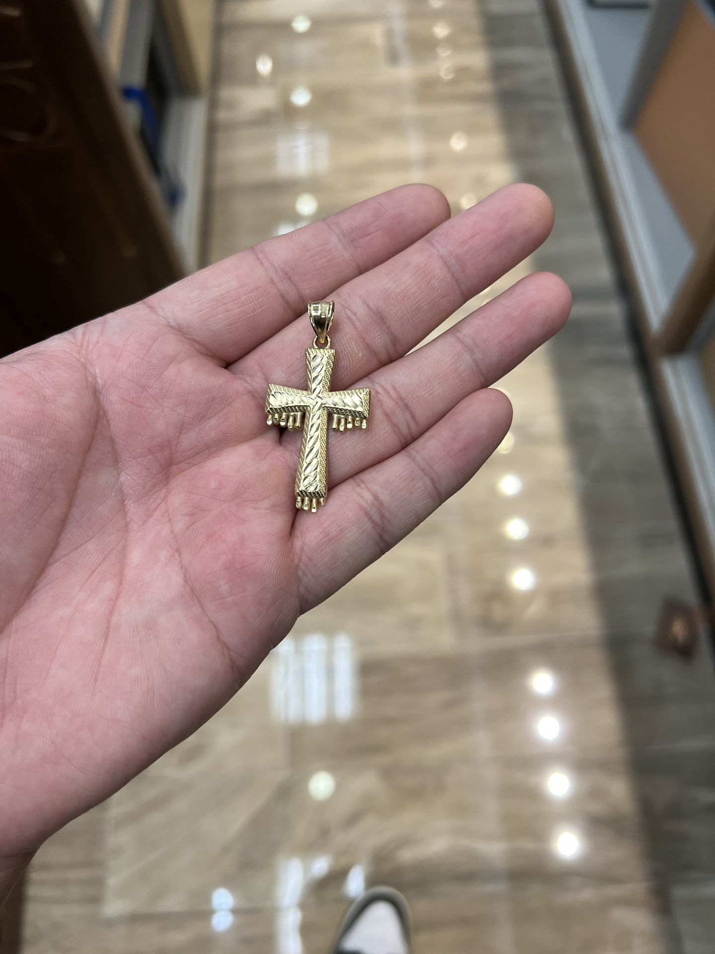 Drip Cross Pendant