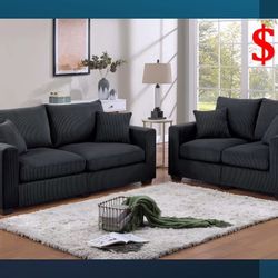 Black Sofa Set