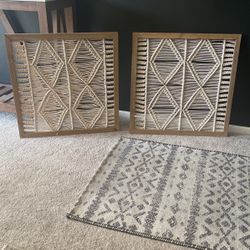 Wall Decor Rattan Style