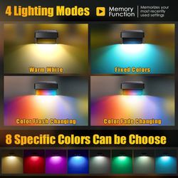 SOLPEX Solar Fence AJH3 Lights Outdoor, 9 Fixed Colors ＆ Color
