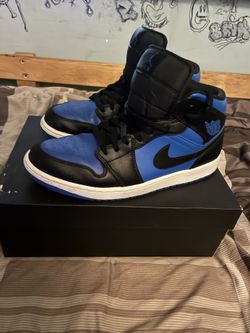 Size 11.5 Air Jordan 1 Mid 'Black Royal Blue'
