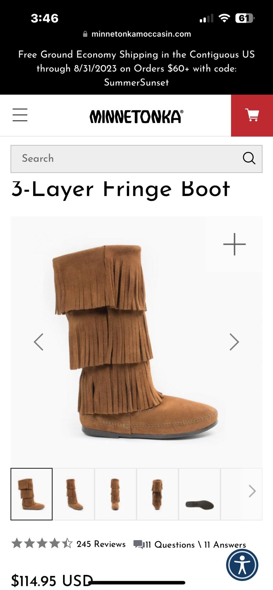 3 Layer Fringe Boots 