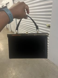 Black Leather Purse