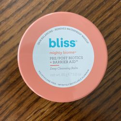 NWT Bliss Mighty Biome Pre/post Biótics + Barrier Aid Deep Cleansing Balm
