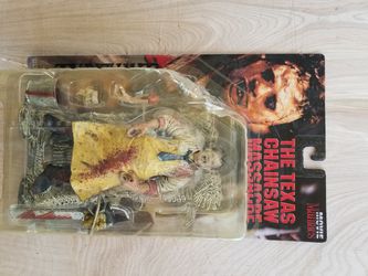 McFarlane Toys Leatherface form The Texas Chainsaw Massacre. Movie Maniacs Action Figure (Unopened) 7 inch. Condition is "New"