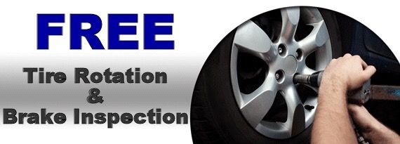Free tire rotation &brake inspection