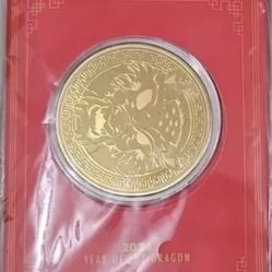 Anaheim Ducks Lunar Chinese New Year Commemorative Year of The Dragon Coin