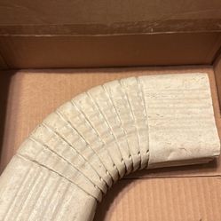 Gutter Elbow Aluminum White B Gutter. 2.75” x 4”