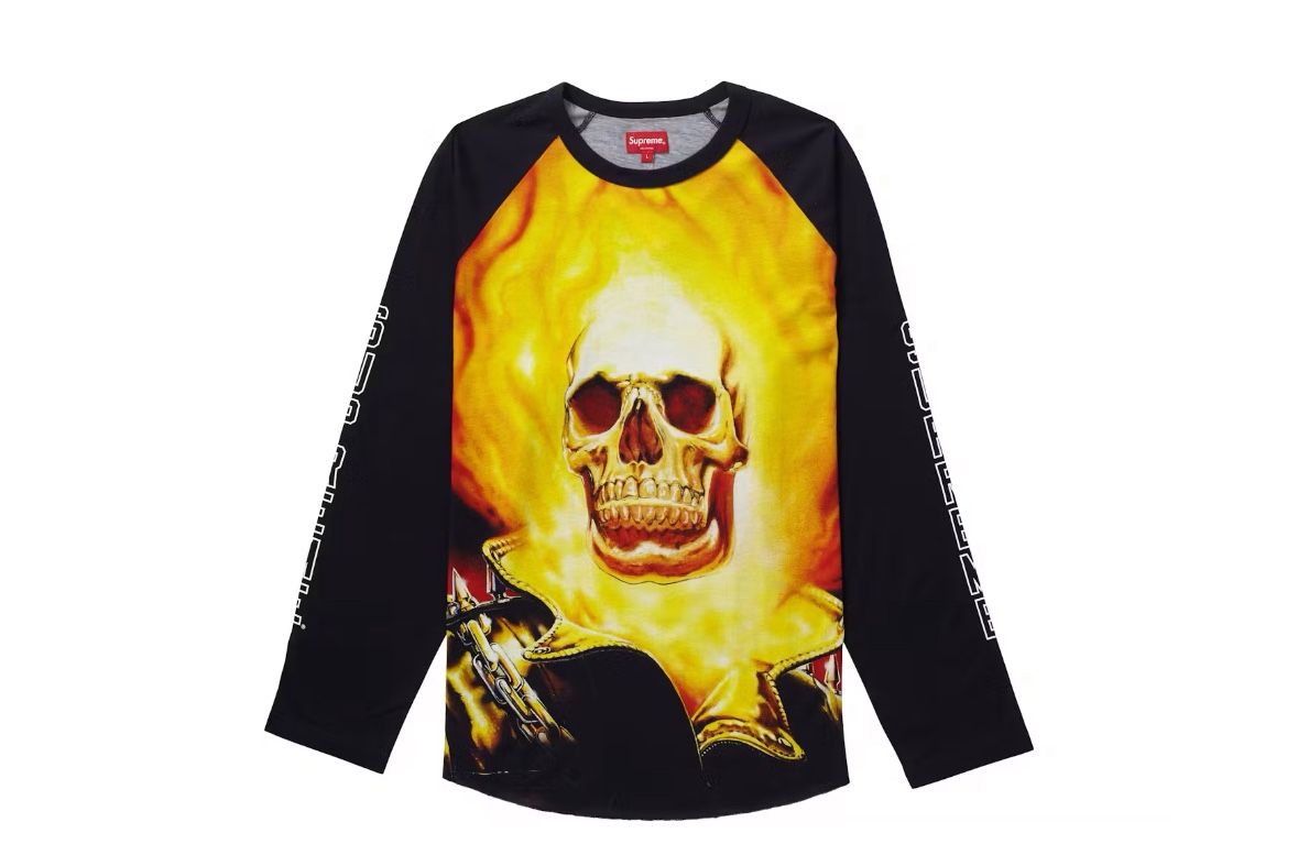 Supreme Ghost Rider Raglan L/S Top (SS19) New Size Medium