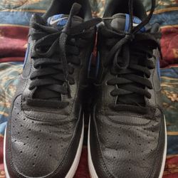 Air Force 1 Low Black/Royal/Gum Bottom Size 10 Mens 