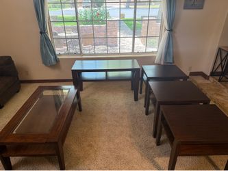 Wood Table Set